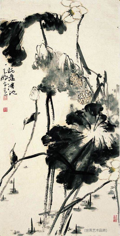 陈鹏-话意清池 水墨纸本 2006年-淘宝-名人字画-中国